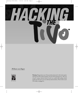 Hacking TIVO-00Fnt 7/23/03 5:38 PM Page 1