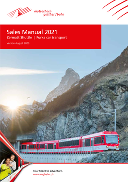 Sales Manual 2021 Zermatt Shuttle | Furka Car Transport