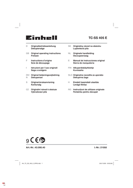 Einhell Fretsaw Instruction Manual
