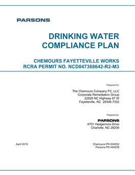 Drinking Water Compliance Plan