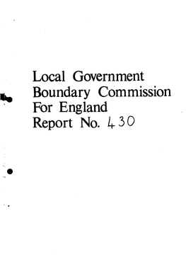 Local Government Boundary Commission for England Report No