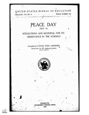 Peaceday (MAY 18)