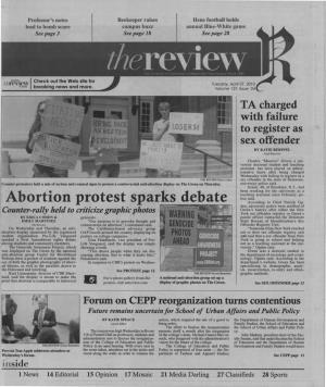 Abortion Protest Sparks Debate