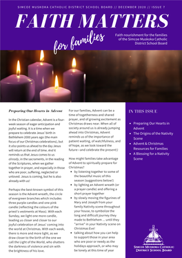 Faith Matters for Families December 2020 Edition