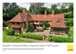 Grade II Listed Timber-Framed Open Hall House