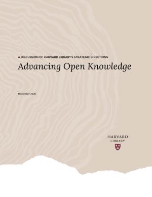 Advancing Open Knowledge