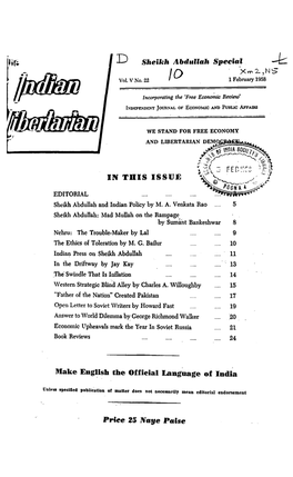 L'tlake English the Offieial Language of India