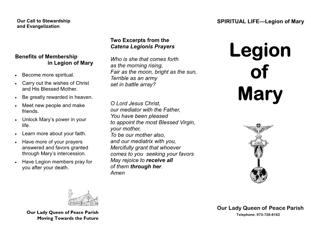 Legion of Mary and Evangelization