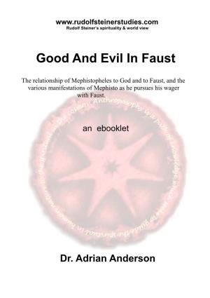 Good and Evil in Faust