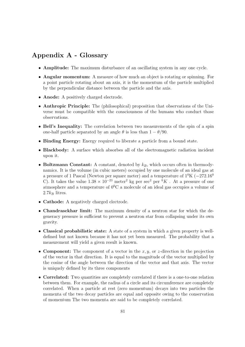 Appendix a - Glossary
