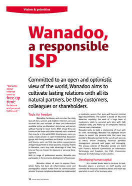 Wanadoo, a Responsible ISP