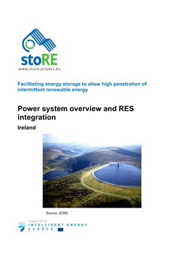 Energy Storage Needs in Ireland