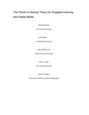 The Points of Viewing Theory for Engaged Learning with Digital Media