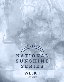 Revised August 12, 2021 | 85 National Sunshine Series 2021 Week I Special Classes