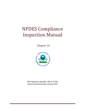 (NPDES) Compliance Inspection Manual