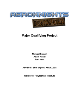 Major Qualifying Project