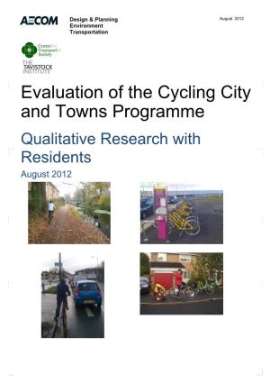 Evaluation of the Cycling City and Towns Programme