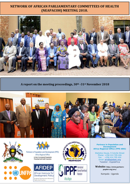 Network of African Parliamentary Committees of Health (Neapacoh) Meeting 2018