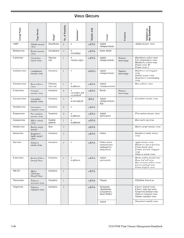 Virus Groups 2 1 Group Name Group Strain Type Shape No