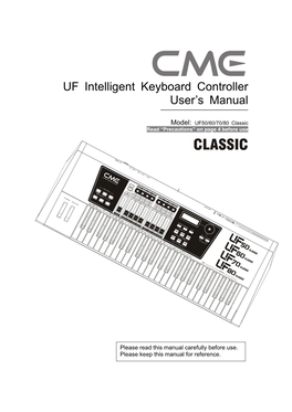 UF Intelligent Keyboard Controller User's Manual