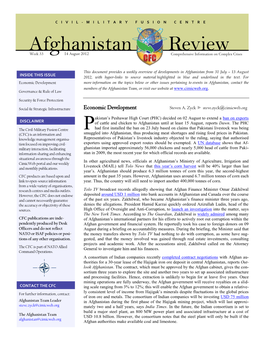 Afghanistan Review, 14 August 2012