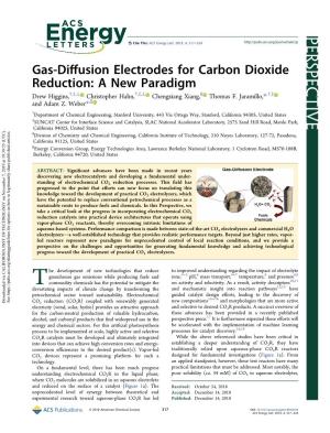 Gas-Diffusion Electrodes for Carbon Dioxide