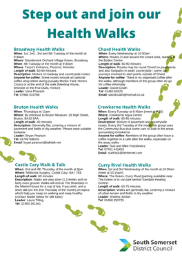 Step out and Join Our Health Walks