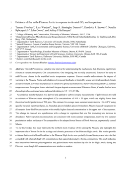 Evidence of Fire in the Pliocene Arctic in Response to Elevated CO2 and Temperature