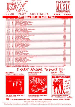 Dance Chart, 1989-09