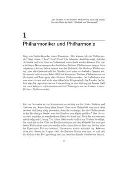 Philharmoniker Und Philharmonie