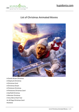 List of Christmas Animated Movies
