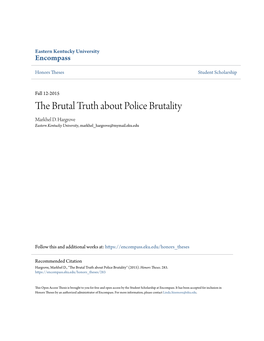 The Brutal Truth About Police Brutality