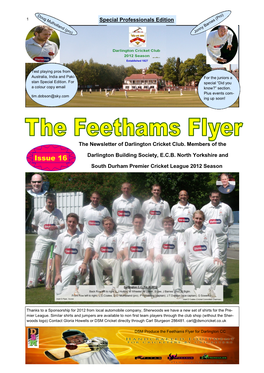 Issue 16 South Durham Premier Cricket League 2012 Season