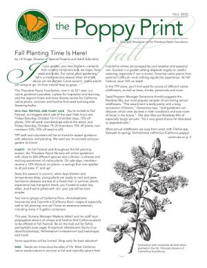 The Poppy Print: Summer, 2012