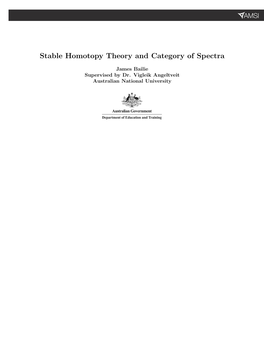 Stable Homotopy Theory and Category of Spectra
