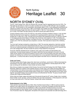 Heritage Leaflet 30