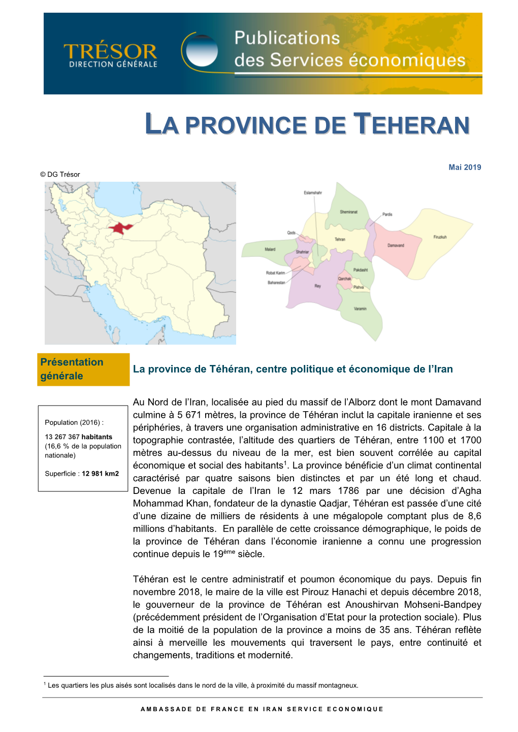 La Province De Teheran