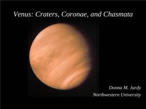 Venus Craters, Coronae, and Chasmata