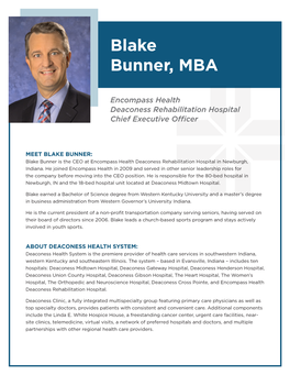 Blake Bunner, MBA