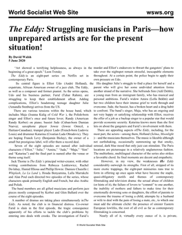 The Eddy: Struggling Musicians in Paris—How Unprepared Artists Are for the Present Situation!