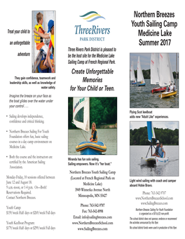 2017 Medicine Lake Youth Programs Brochure