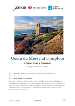 Costa Da Morte Al Completo Magia, Mar Y Leyendas Groups & Small Groups