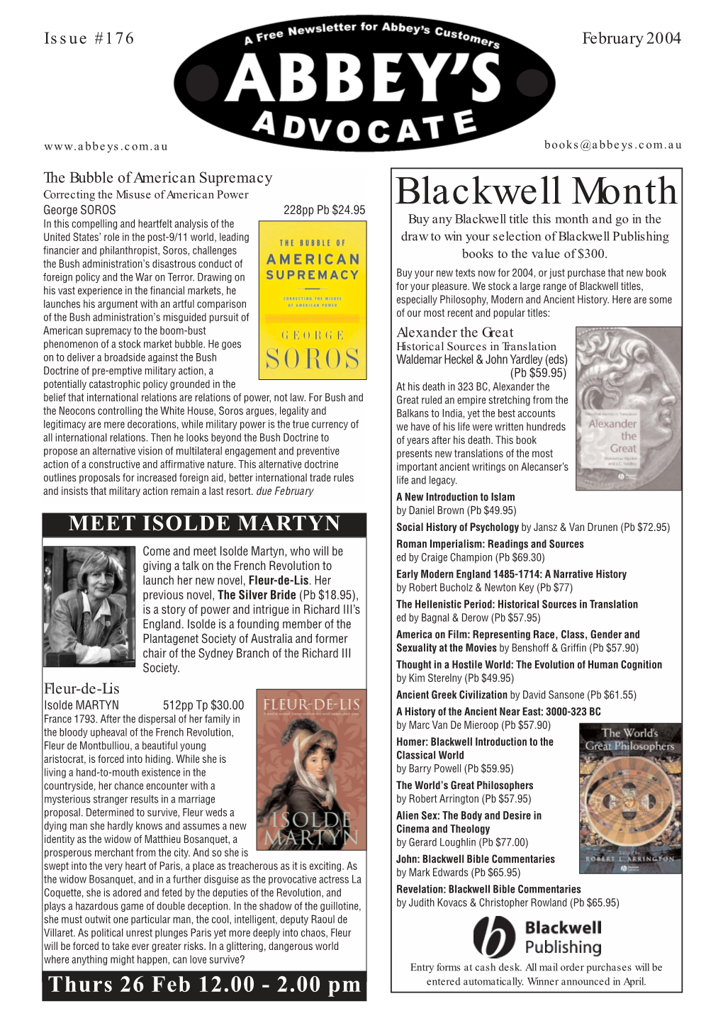 Blackwell Month