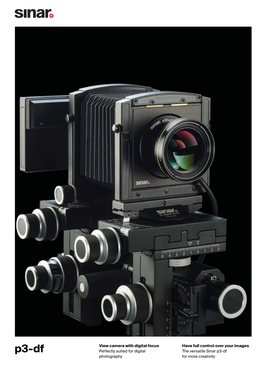 View Camera with Digital Focus Perfectly Suited for Digital