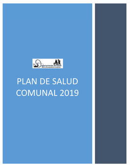 Plan De Salud Comunal 2019 Indice