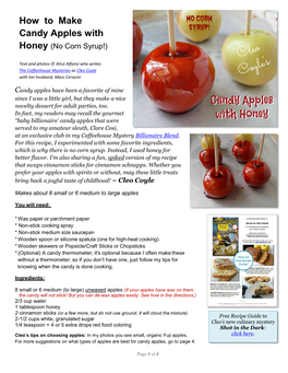 How to Make Candy Apples with Honey (No Corn Syrup!)
