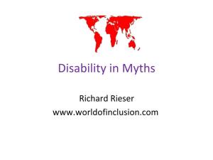 Disability in Myths