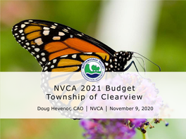 NVCA 2021 Budget Township of Clearview