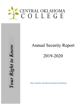 Annual Security Report 2019-2020