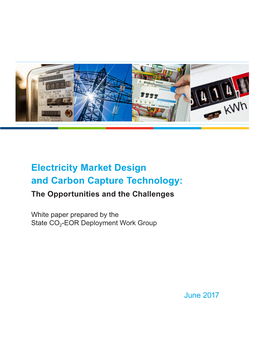 Electricity Market Design and Carbon Capture Technology: the Opportunities and the Challenges